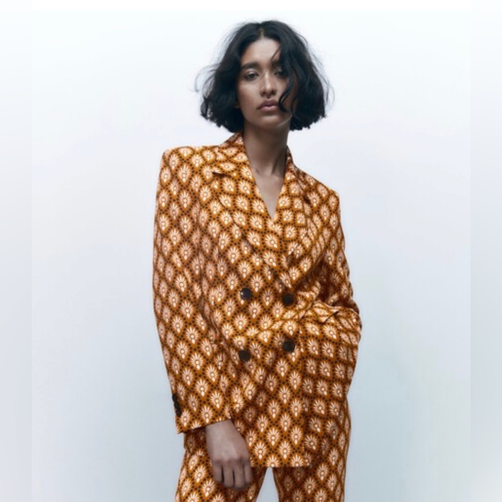 Zara Double Breasted Blazer Size M